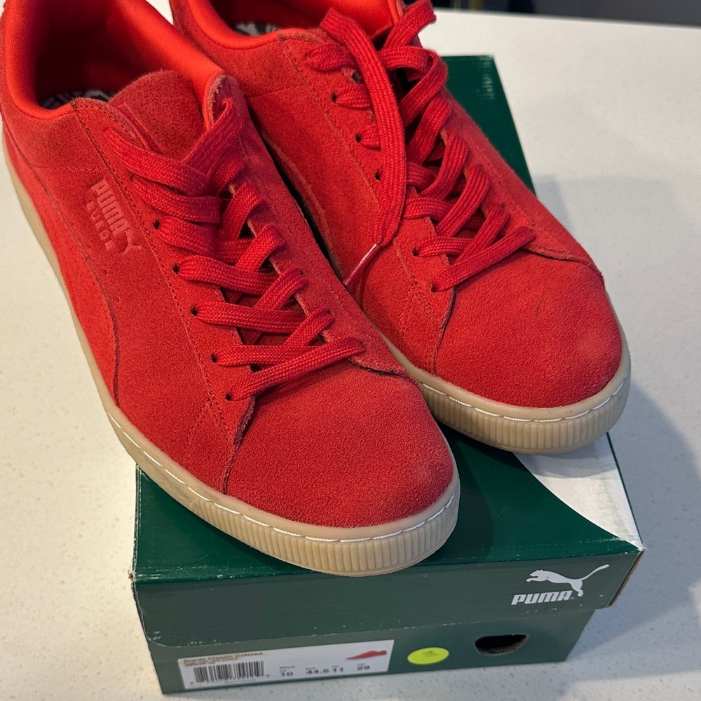 Puma Suedes Vibrant Red Shoes